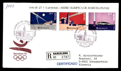 Mayfairstamps Spain FDC 1992 Buildings Olympics Barcelona Combo First Day Cover
