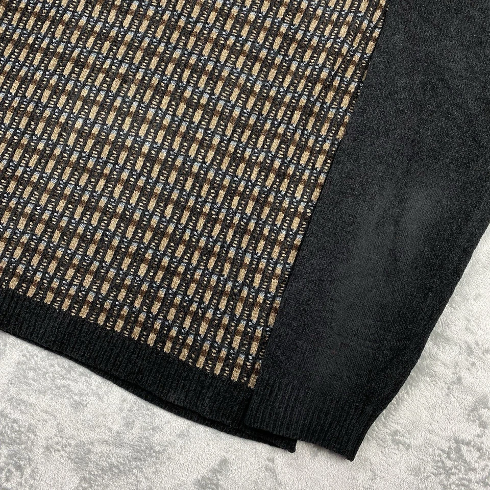 Vintage Consensus Sweater Mens Size L Textured Chenille Grandpa Pullover Skater - Image 3 of 4