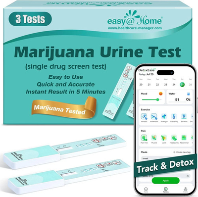 #ad #ad 3 Pack Easy@Home Single Marijuana THC Drug Screen Test EDTH 114:15 $10.99