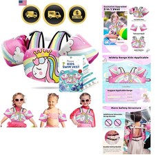 Toddler Swim Vest for 22-66 Lbs 2-6 - 3-in-1 Kids Pool Floaties with Removab...