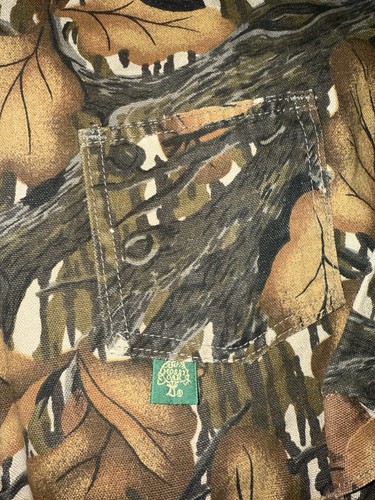 VTG Mossy Oak Coveralls Mens Large Regular Fall Foliage Camo Hunting USA Made - Picture 3 of 5