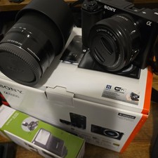 Sony Alpha A6000 Mirrorless Digital Camera With 16-50mm and 55-210mm Lenses