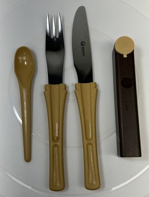 Boker 800 Picnic Set Brown Camping Hiking Germany Stainless Steel