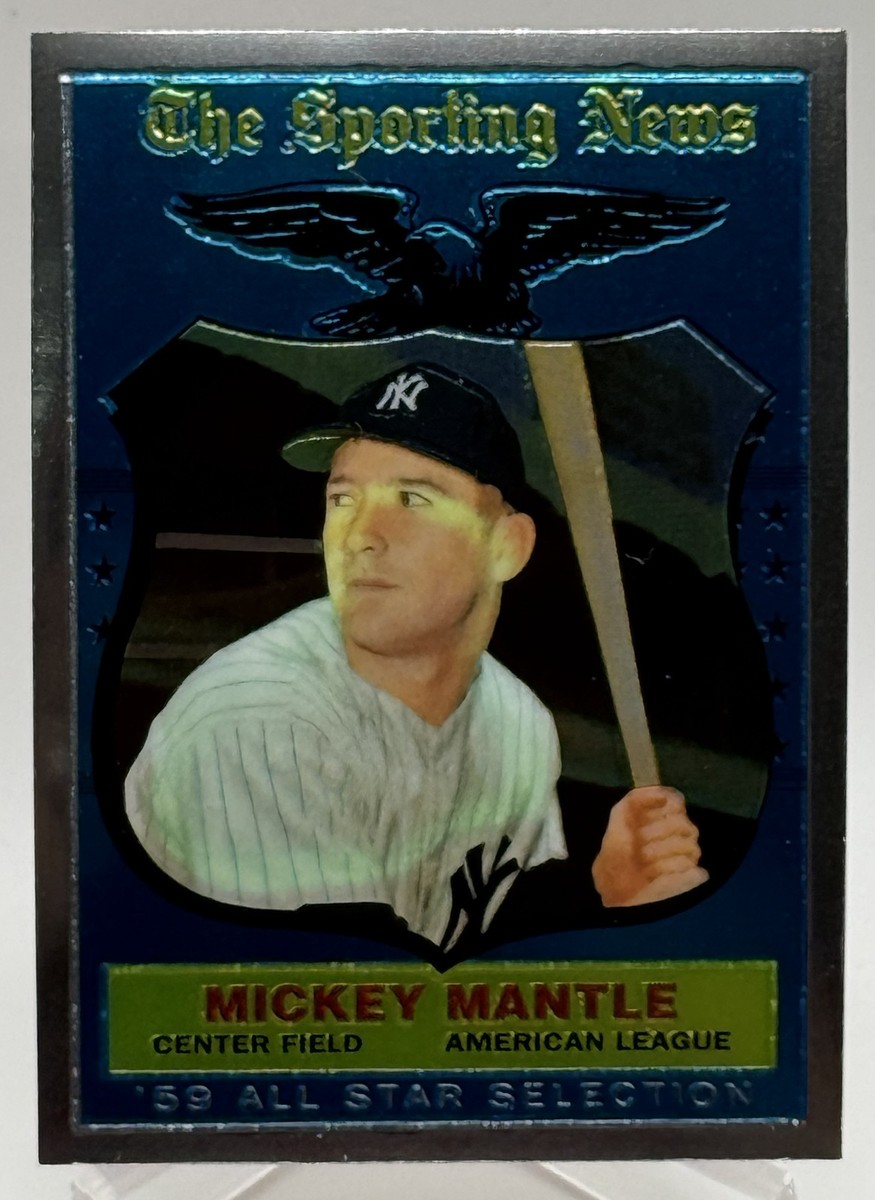 Mickey Mantle 1997 Topps Commemorative Reprint Finest #27 | eBay