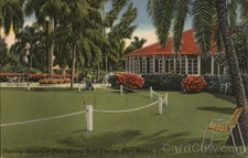 Fort Myers, Florida FL Putting Green--Fort Myers Golf Course Tichnor Vintage