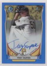 2014 Bowman Draft Chrome Pick Blue Refractor 78/150 Trey Supak #BCA-TSU Auto 0c6