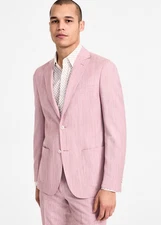 Michael Kors Men Classic Fit Suit Separates Jacket Pink Size 42R