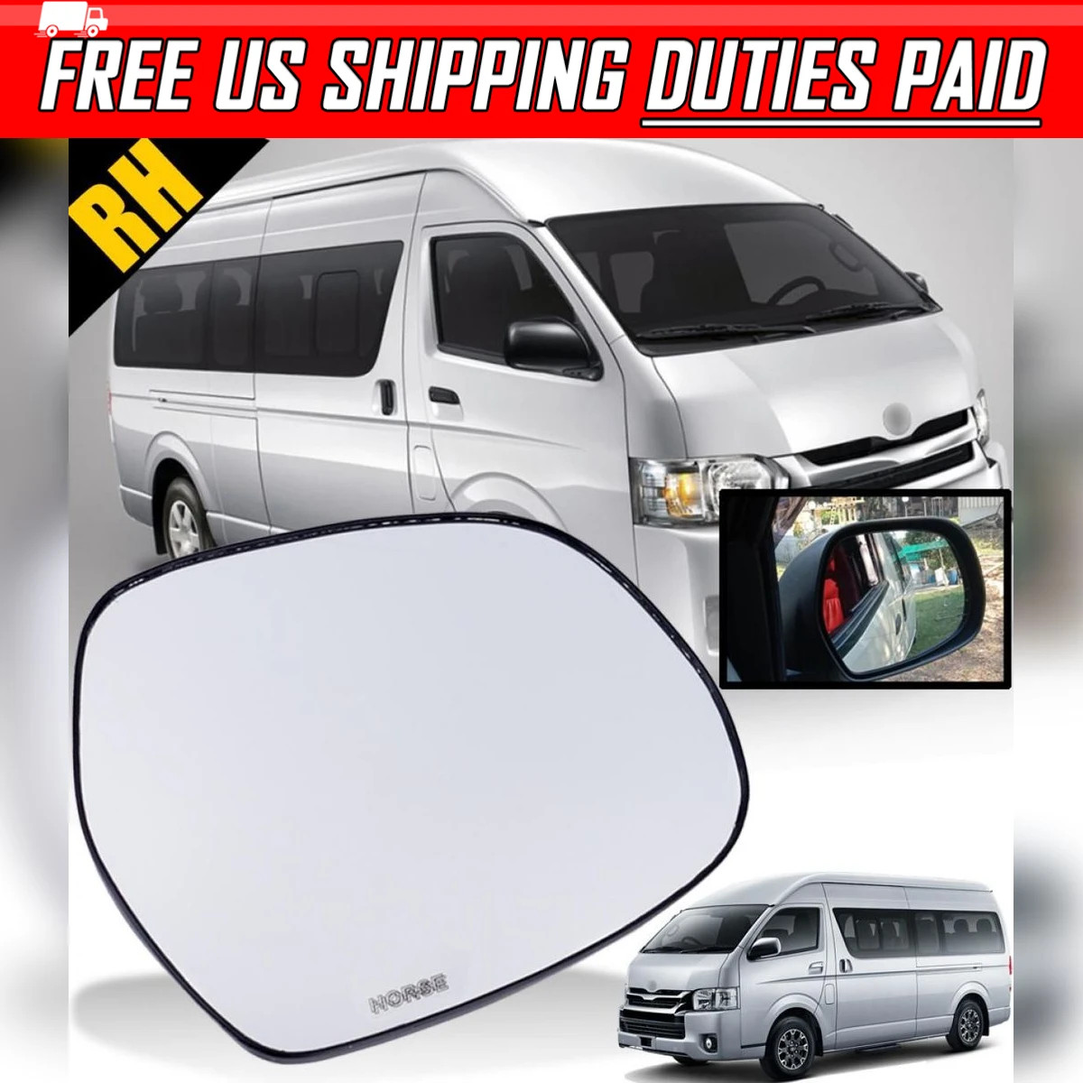 FITS TOYOTA HIACE COMMUTER H200 2005-2018 RIGHT RH SIDE WING