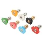 High Pressure Washer Spray Tips Nozzles 1/4 Inch 4000 PSI 5 Degrees 7pcs
