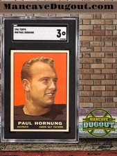 Paul Hornung – 1961 Topps #40 - SGC 3 (VG) – Hall of Fame Legend