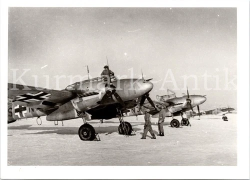 T550 Photo Wehrmacht Archive Repro Luftwaffe Aircraft Me110 Front