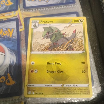 Fraxure Pokémon Card Brilliant Stars Pokemon TCG 111/172 (Buy one get 5 free )