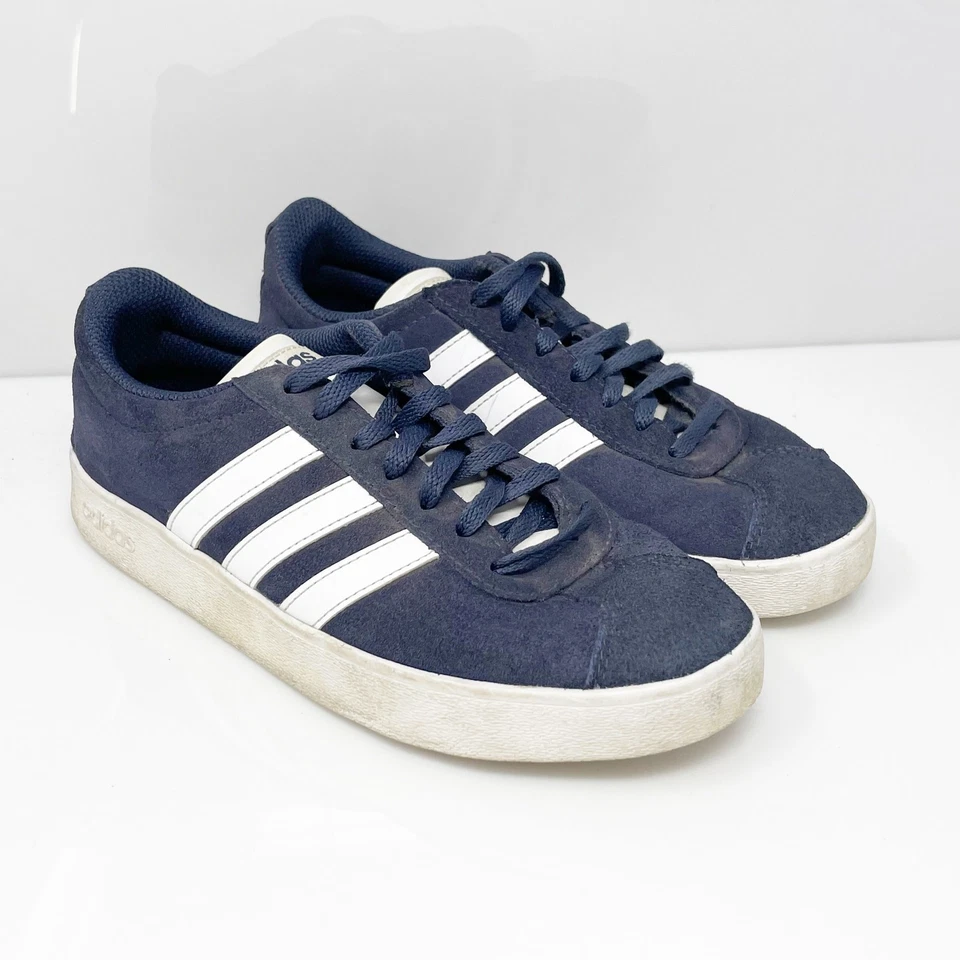 Adidas Womens VL Court 2.0 H06113 Blue Casual Shoes Sneakers Size 6.5 - Image 2 of 4