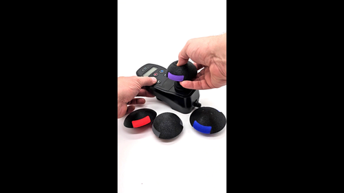 Power Wheelchair Two in One Cushion Topped Dome and T-Handle Joystick Knob - Video 1 of 1