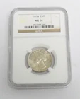 1954 P US Mint Silver Washington 25 Cent Quarter UNC Coin Certified NGC MS 66