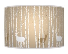 Trees Stag Deer Beige Handmade Lampshade Pendant Lamp Shade  #680