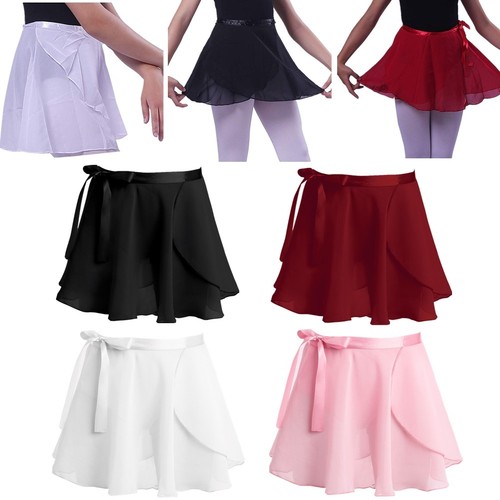 Kids Girls Chiffon Wrap Ballet Skirt – Toddler Basic Dance Skirt For Ballet, Recital, Dress-Up (Unbranded, Soft Chiffon)