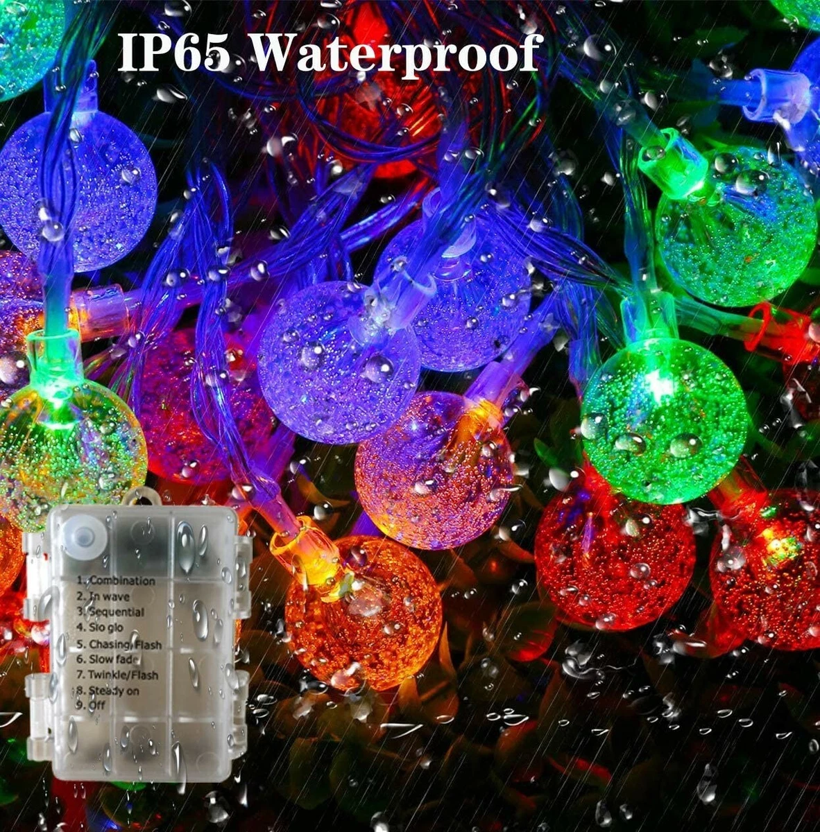 Globe Fairy Lights Battery or USB Operated String Lights 30ft