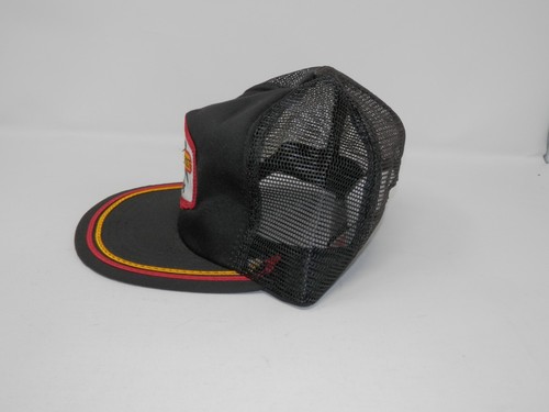 Vintage Super Crost Seeds Hat - Mesh Cap BLACK Snapback USA Farmer Trucker NOS - Picture 4 of 9