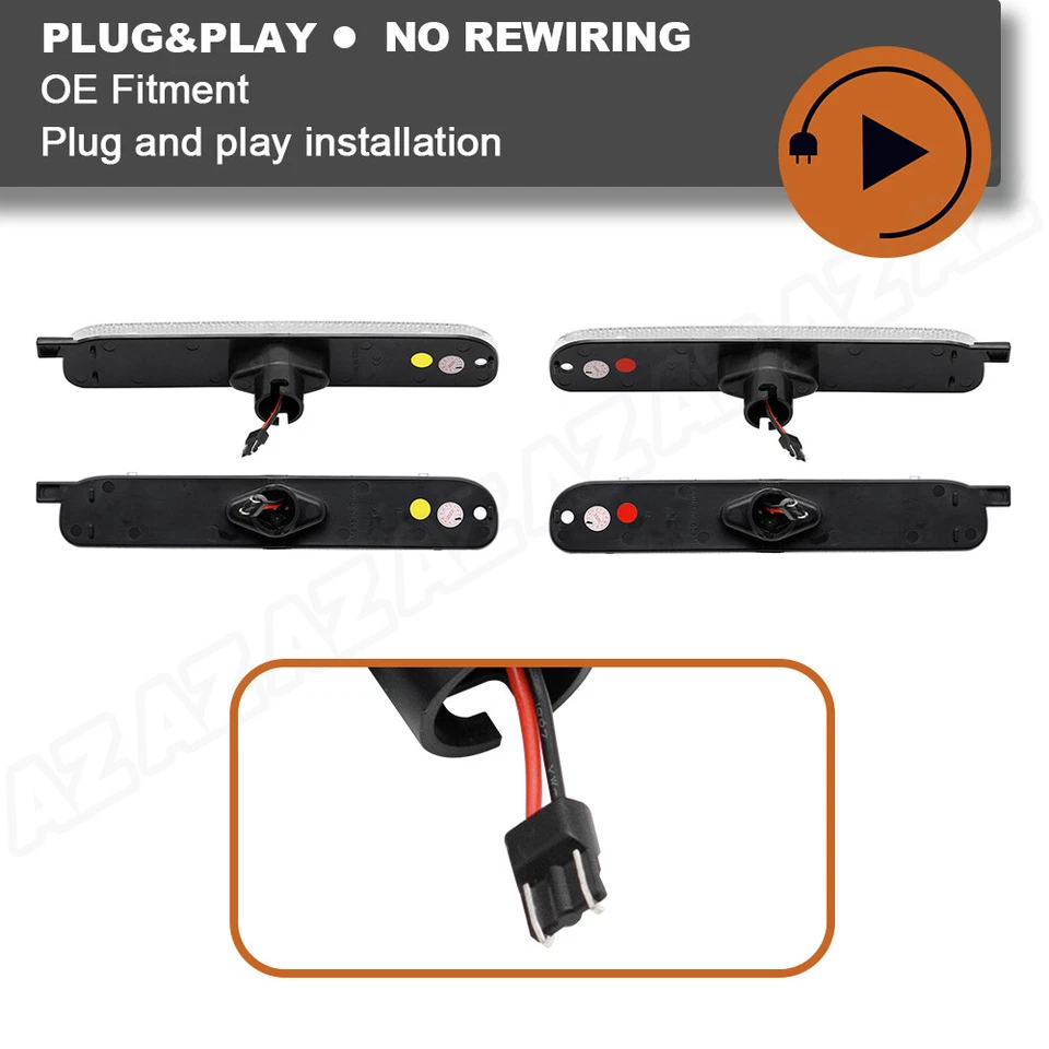 Luz de señalización lateral LED para parachoques delantero trasero Chevrolet Lumina Monte Carlo 1995-01 Foto 4 de 4