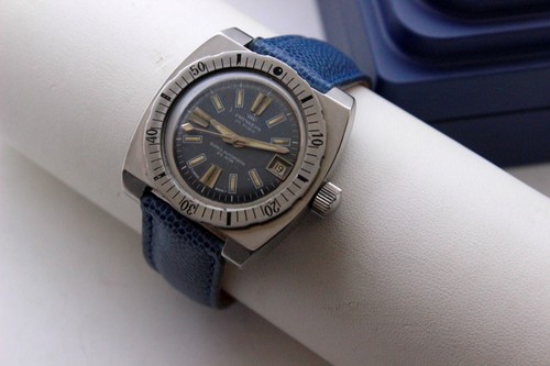 PRYNGEPS Skin Diver TIMONIER Super Automatic ETA 2772-20 ATM(200m)-40mm-70's-BOX - Picture 14 of 14