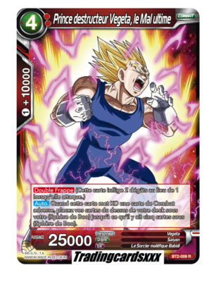 ⦠dragon ball super ⦠prince destroyer vegeta, the ultimate evil: bt2-009 r-vf - | eBay