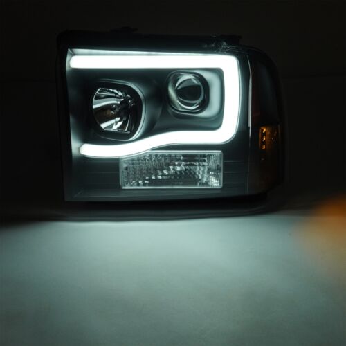 LED DRL Headlights Projector Fit For 05-07 Ford F250 F350 F450 F550 Super Duty - Picture 6 of 16