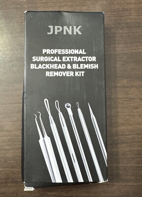 JPNK Blackhead Remover Tool Comedones Extractor Acne Removal Kit for Silver 