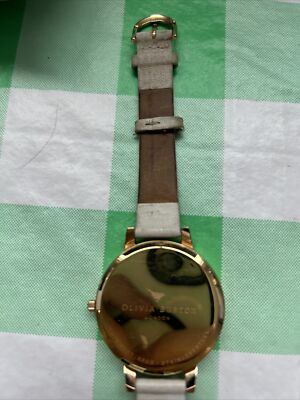 Olivia Burton White Dial Gold Case Cream Tan Leather Band 38mm Women\'s Watch Olivia Burton White Dial Rose Gold Case Cream Tan Leather  main image 2