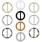 Clips for Women Fashion Metal Ring Sca. 10Pcs Silk Scarf Ring Clip T-shirt Tie