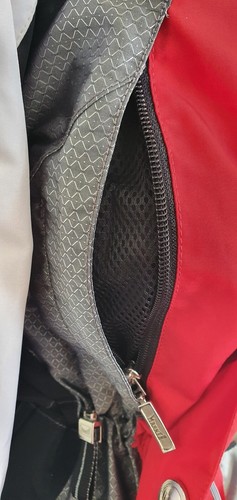 Marker Ski Snowboard Jacket Size UK 8/10 Red White Black Hood Drawstring Pockets - Picture 11 of 20