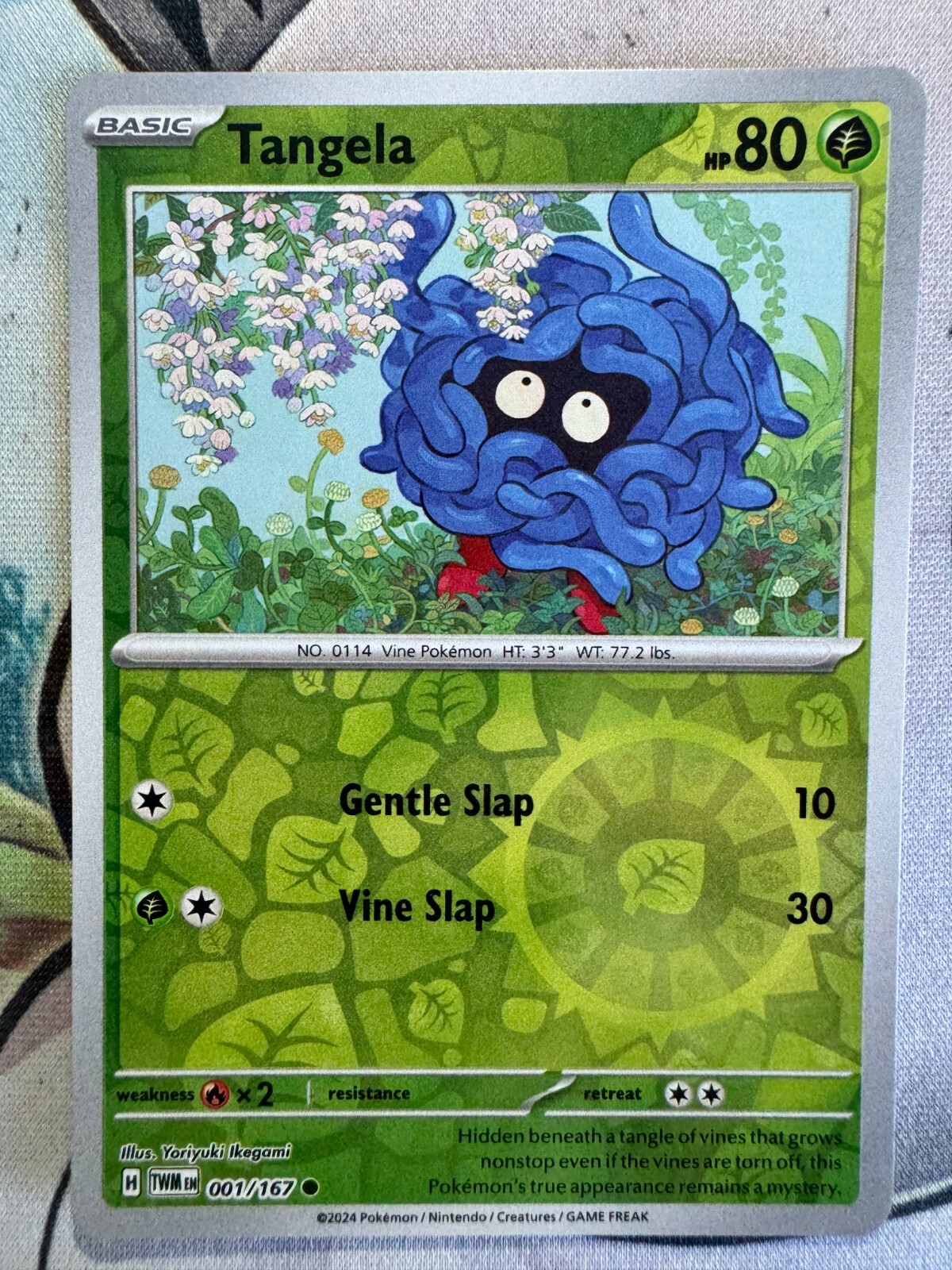 Tangela Reverse Holo English Pokemon TCG BKS77
