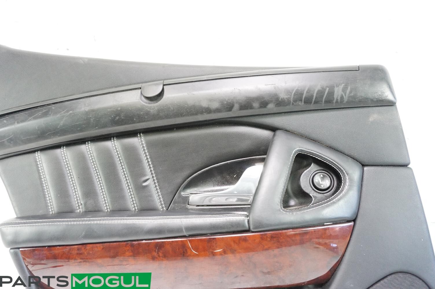 09-12 Maserati M139 Quattroporte Rear Left Door Panel Leather Wood 68215300 OEM