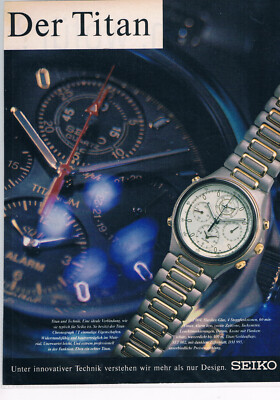 Seiko Werbeanzeige Werbung Seiko #4 NG 