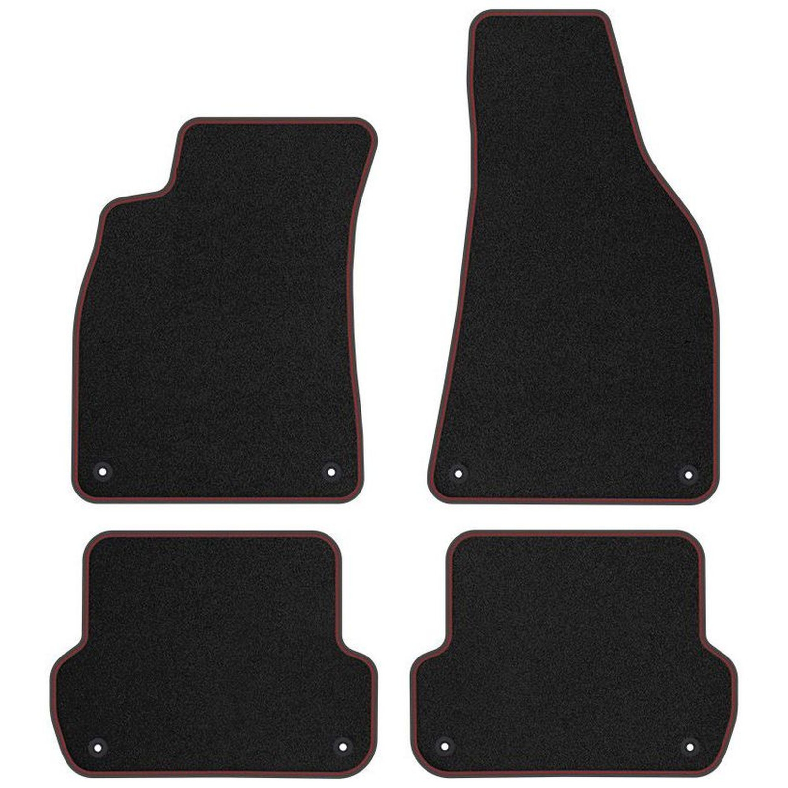 Tapis de Sol Audi A4 B7 Remplacement Moquette Rouge Mat