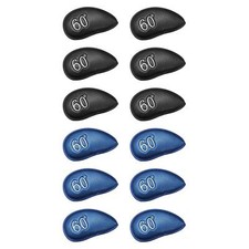 6pcs Golf Iron Head Covers Degree 60 Waterproof for Golf Clubs Wedges