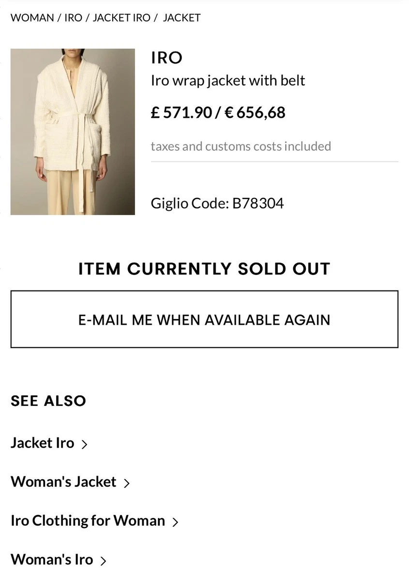 Iro clothing deals