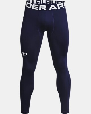 UNDER ARMOUR COLDGEAR COMPRESSION LEGGINGS NAVY MENS LARGE 1366075-410 New 