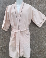 Vintage Sea Island Treasurobe One Size Robe Striped Peach Striped Loungewear