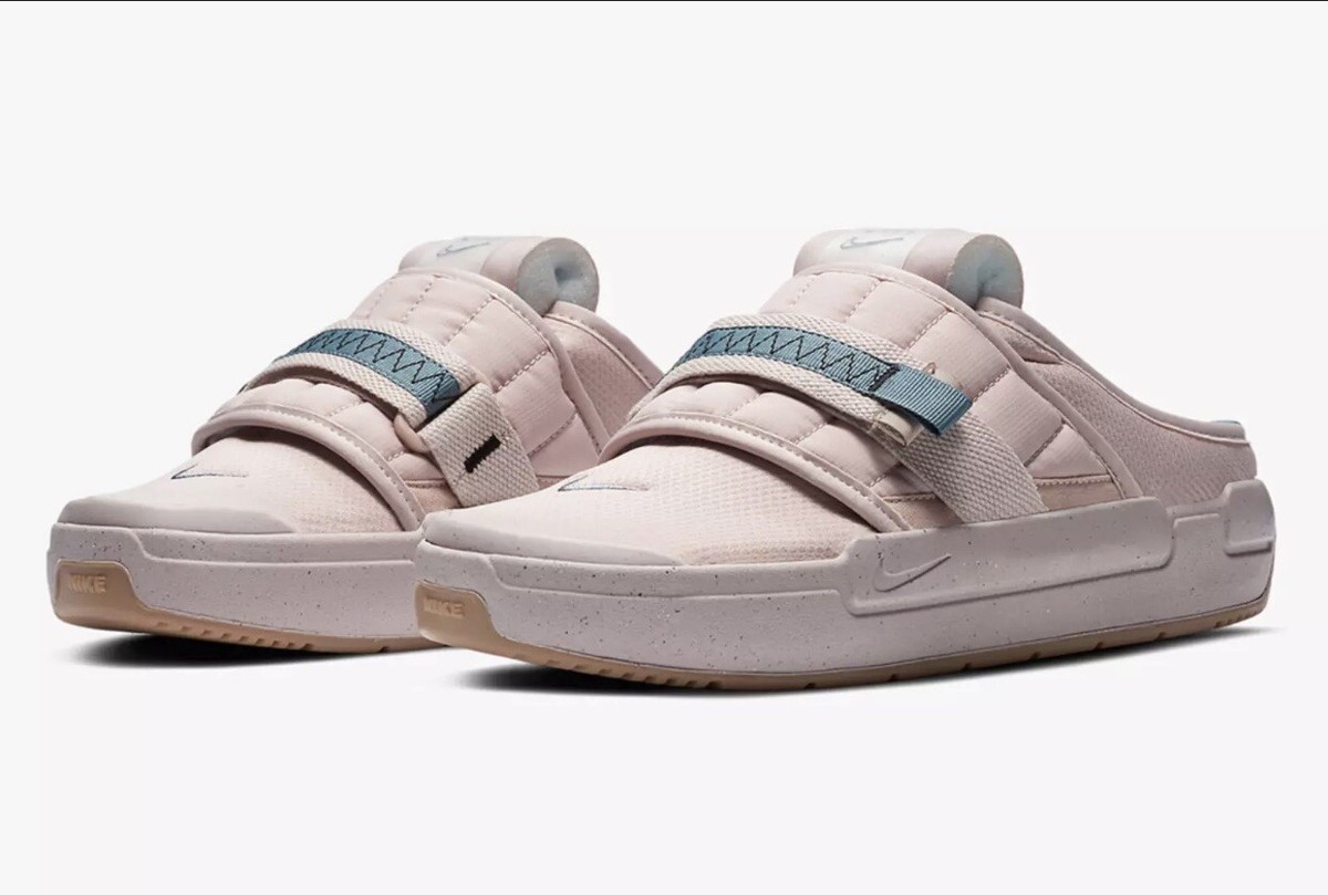 Nike Offline Stone Mauve Ozone Blue Men Slip On Mule Sandals  display picture 1