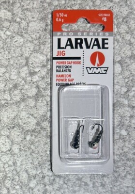 VMC Larvae Ice Fishing Jig 1/50 OZ Crappie Minnow