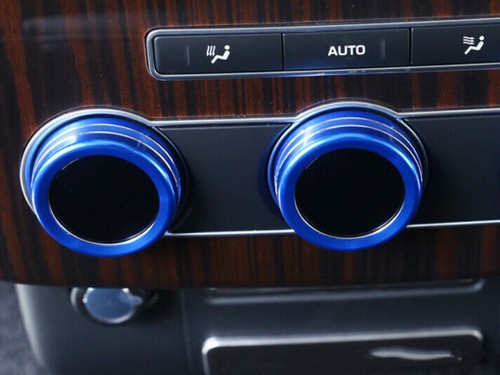 Rear Air Outlet Vent Knob Ring Fit For Range Rover L405 2013-2017 Blue Aluminum - Picture 3 of 5
