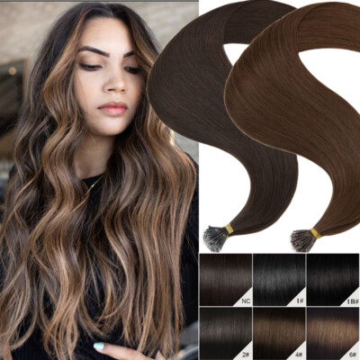 THICK Russian Rings Loop Ring Nano Beads 100% Remy Human Hair Extensions 16''-24''