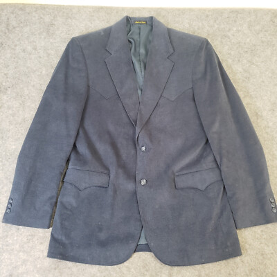Circle S Blazer 44L Gray 2 Button Western Wear Jacket