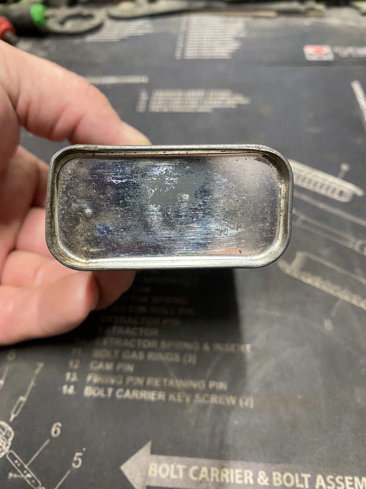 Vintage Exxon Handy Oil Oiler Can Metal Mostly Full 4 Oz Antique