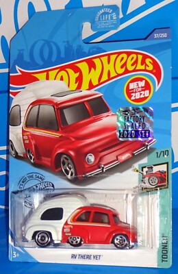 Hot Wheels New For 2020 Factory Set Tooned Series #37 RV There Yet Red & White
