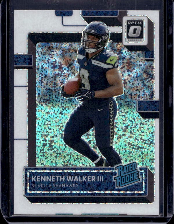 2022 Panini Optic Kenneth Walker White Sparkle #218 Seattle Seahawks