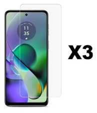 3 Pack Anti Scratch Tempered Glass Protector for Motorola Moto G Play 2024