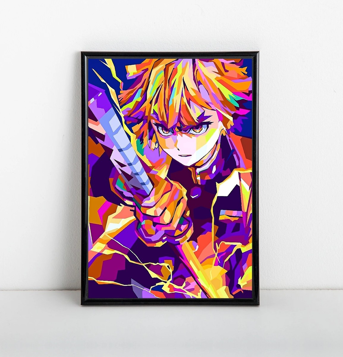 Zenitsu Demon Slayer Poster | Framed Art | Anime | NEW | USA