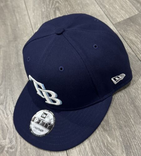 Tampa Bay Rays New Era 9Fifty SnapBack Adjustable Hat Navy Color - Picture 2 of 4